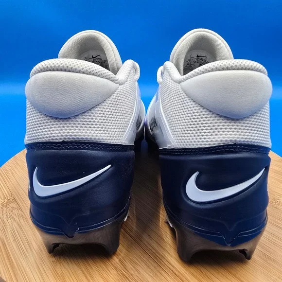 Nike‎ Alpha Menace 4 Pro White Navy Football Cleats Men's Size 9 FD7037-104 NEW